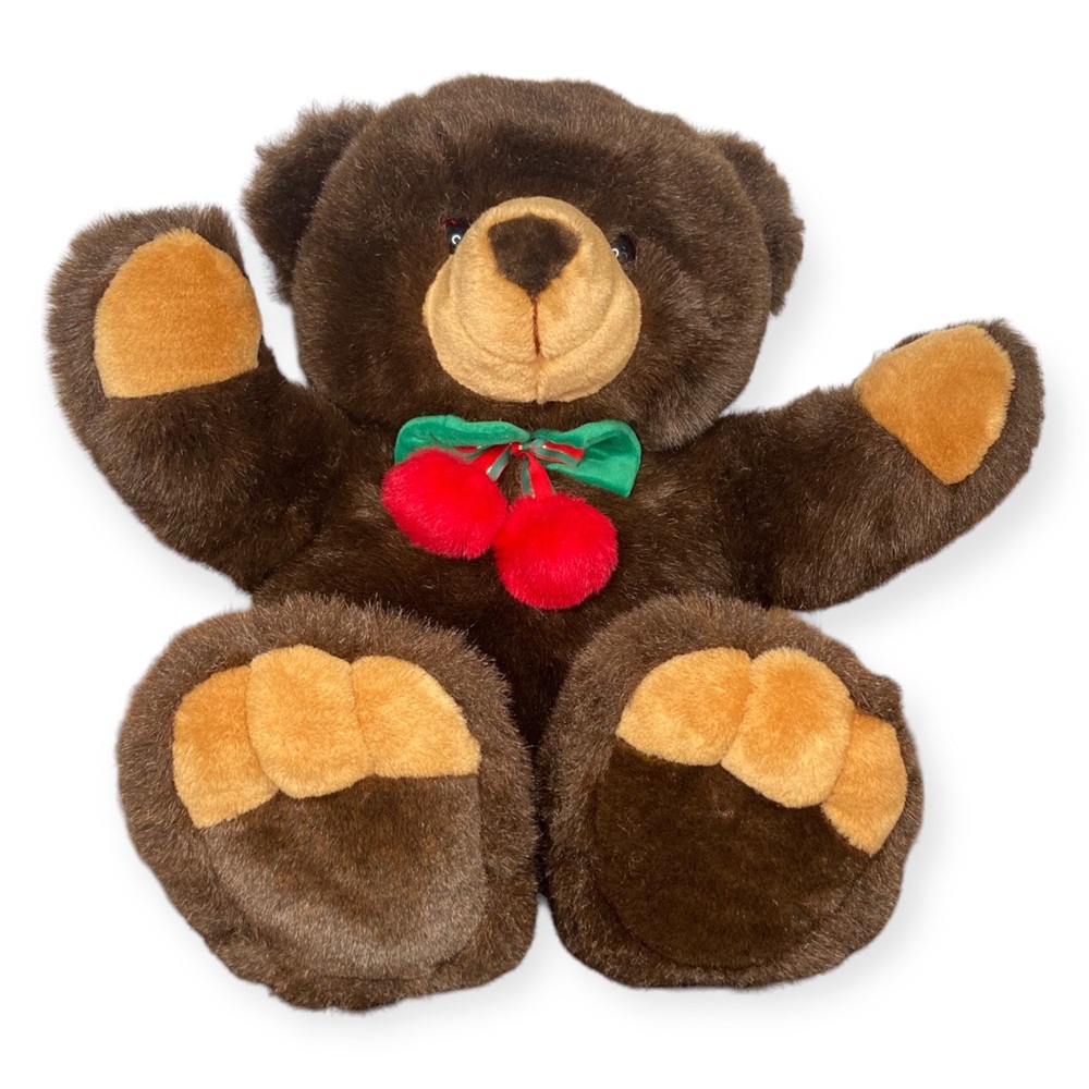 JC PENNEY Christmas BROWN BEAR Teddy Stuffed Animal LARGE 22 in Collectable Bear - Picture 8 of 11